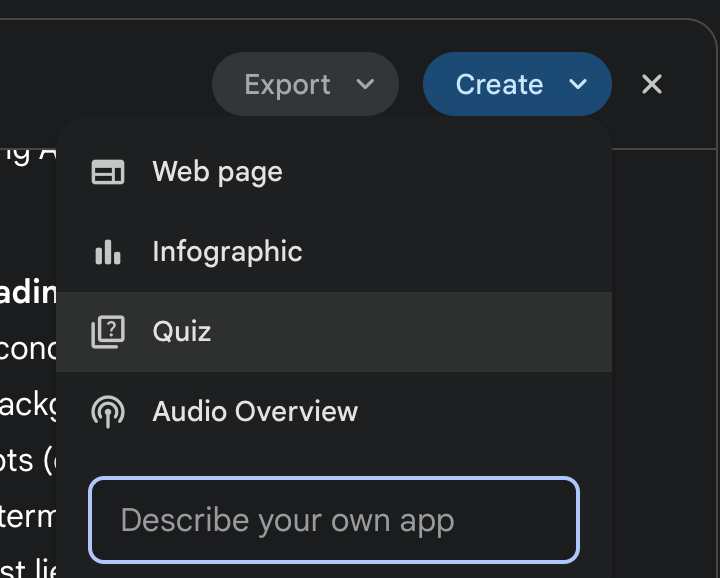 Gemini Export Option
