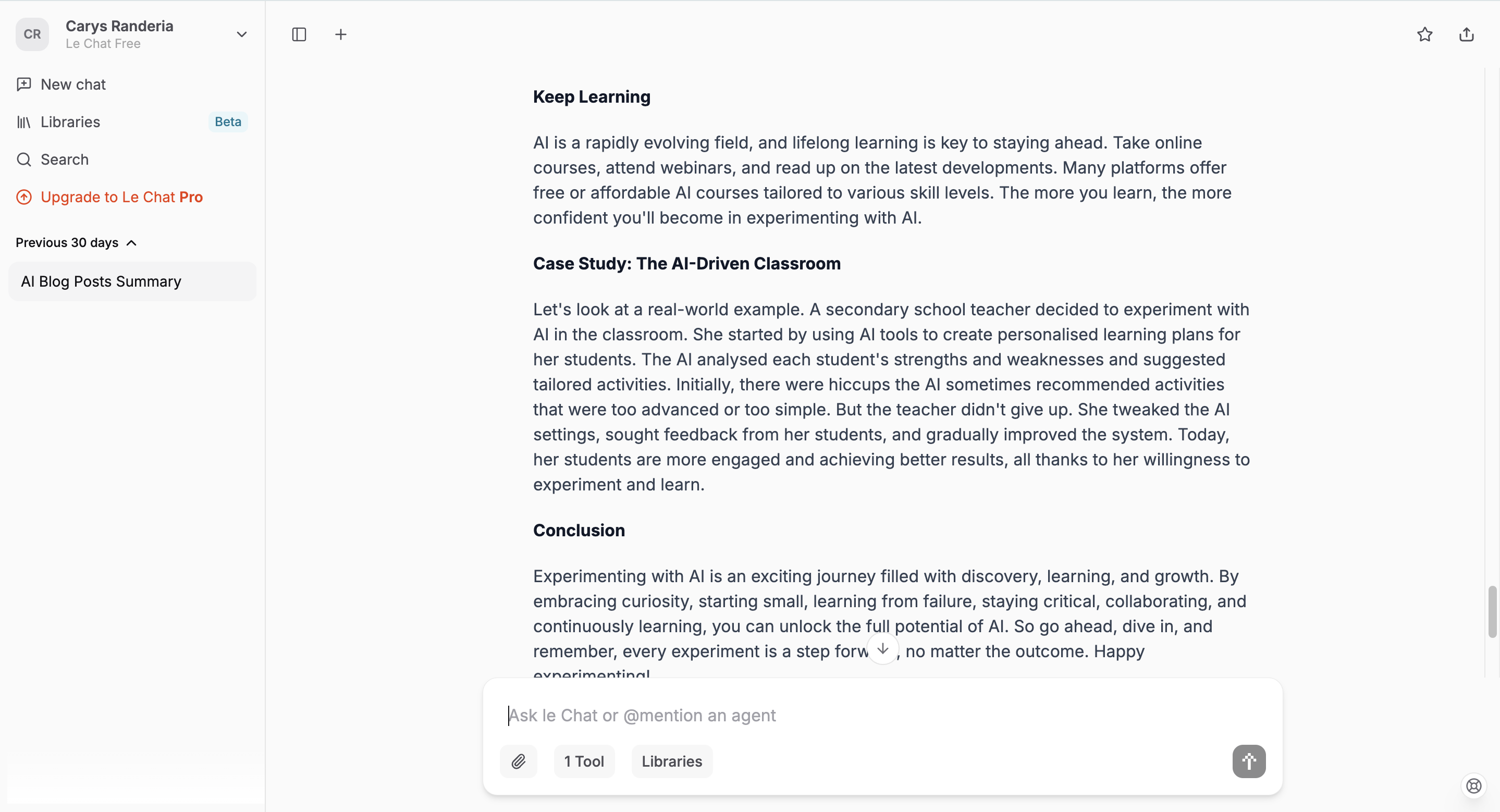 Battle of the Bots: ChatGPT vs. Le Chat for Blog Writing | Taught