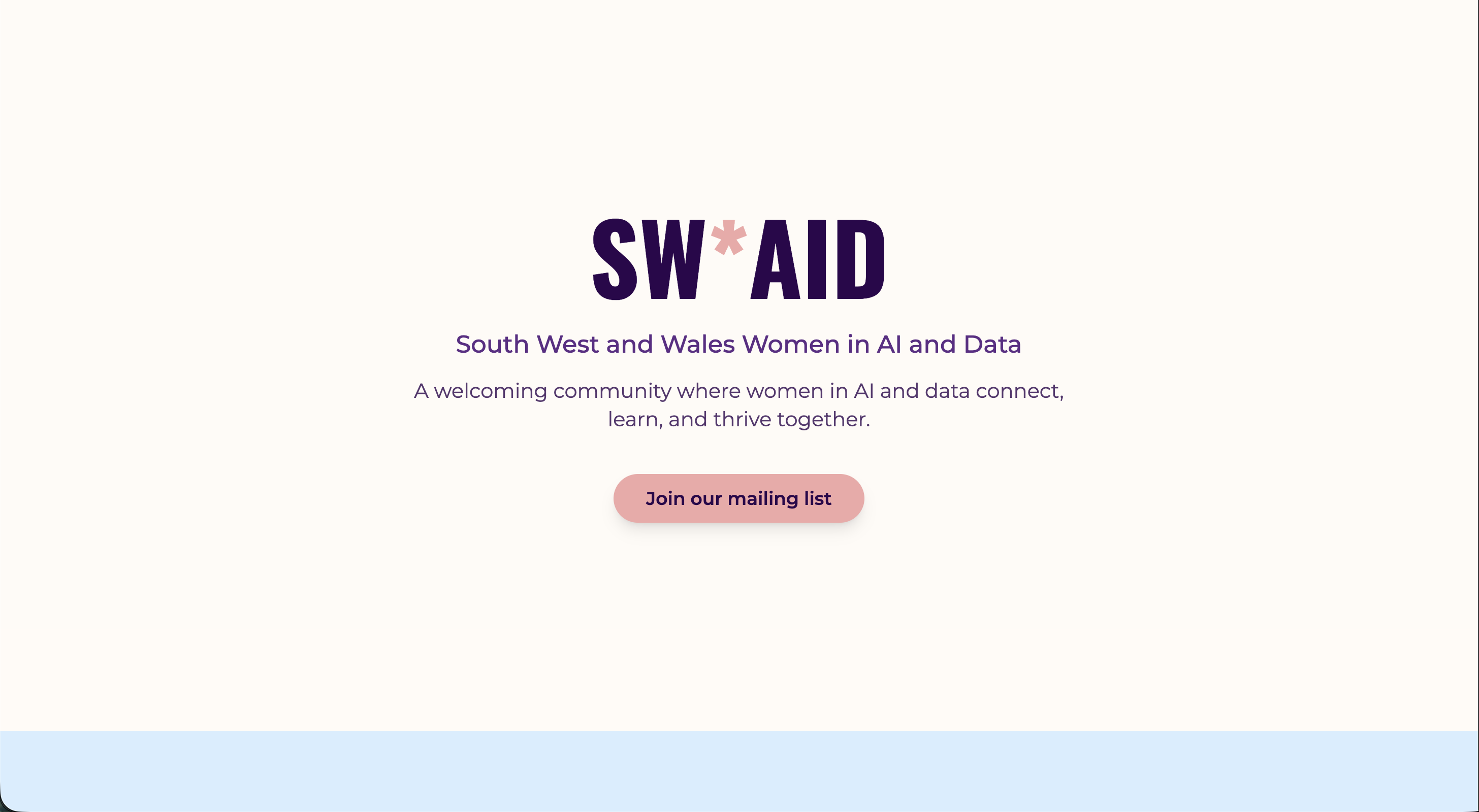 Screenshot of vibe coded SW*AID website